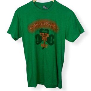 Next Level St. Patrick’s Day Clover Tee Toledo Size Small Green Short Sleeve Top